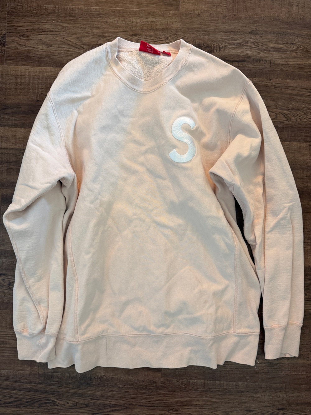 SUPREME Light Pink Crewneck